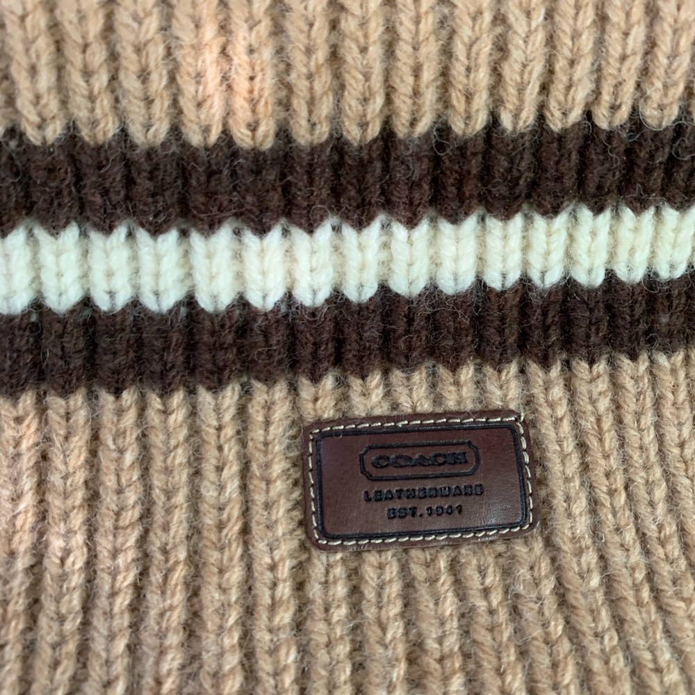Wool Coach Scarf - Picture 3 of 4